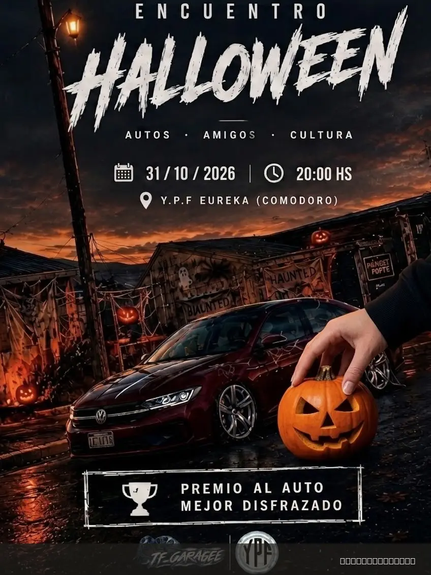 Flyer de Encuentro Halloween — sábado 31 de octubre, Comodoro Rivadavia