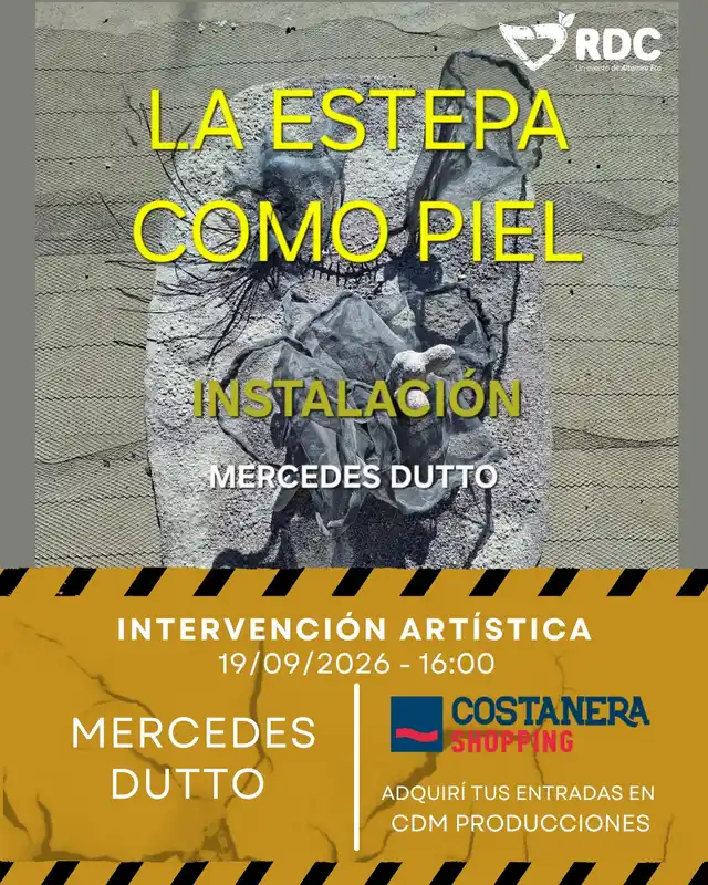 Flyer de La Estepa Como Piel - Mercedes Dutto — sábado 19 de septiembre en Costanera Shopping, Comodoro Rivadavia