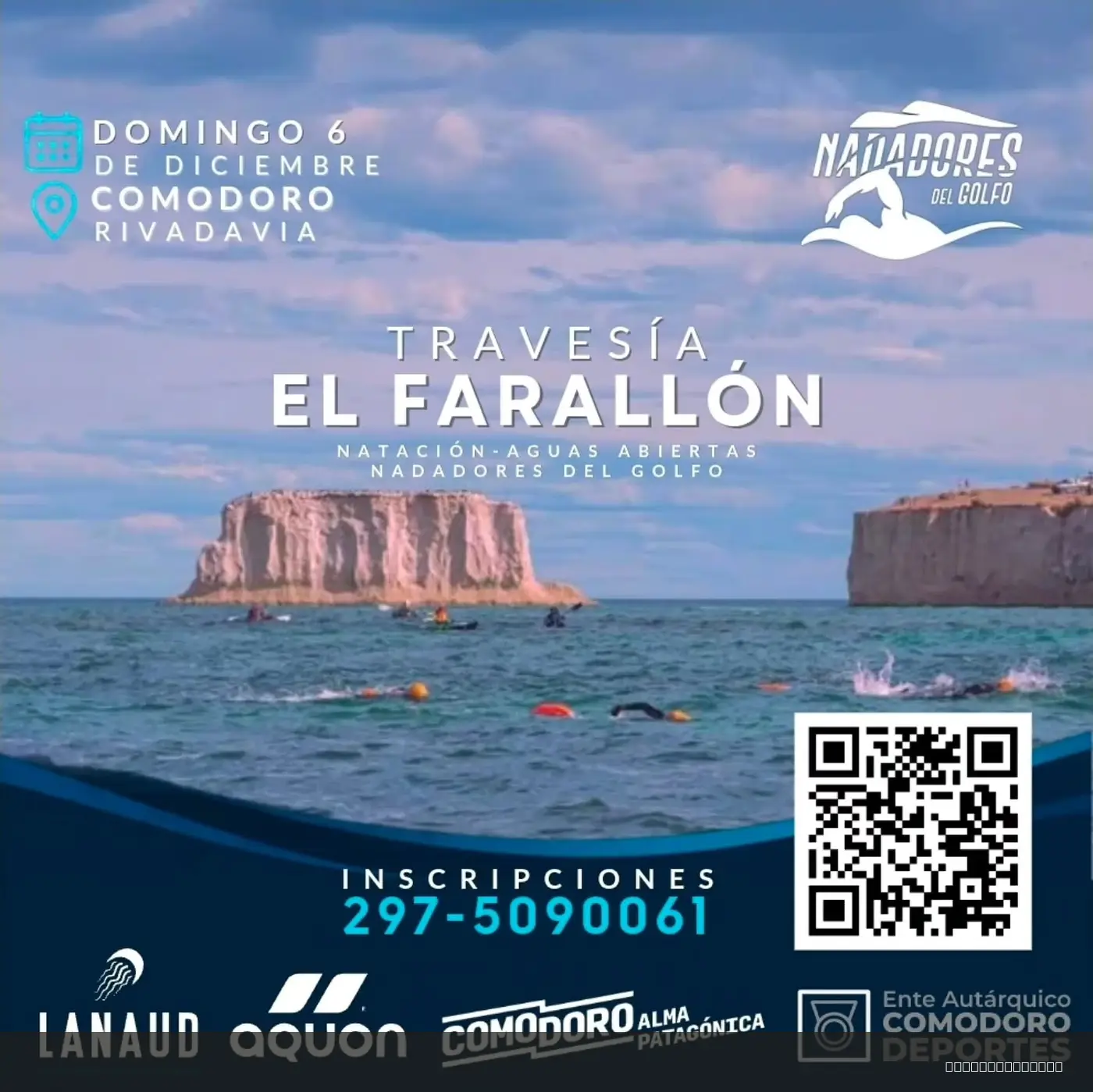 Flyer de Travesía El Farallón — domingo 6 de diciembre, Comodoro Rivadavia