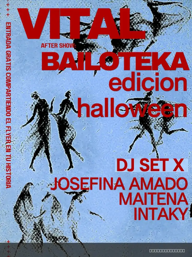Flyer de Vital Bailoteka edición Halloween — sábado 24 de octubre en Pantheon Resto Bar y Cervecería, Comodoro Rivadavia